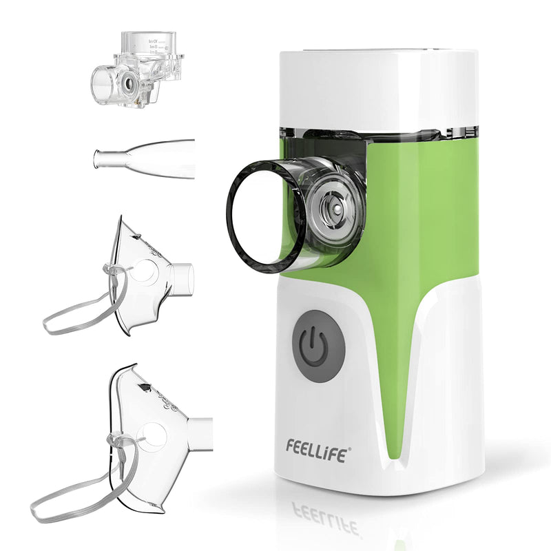 Feellife Inhaler For Kids & Adults - Quiet Inhaler For Babies - Portable, Lightweight & Effective For Respiratory Diseases - Music Function, 2 Medicine Cups Included - NewNest Australia