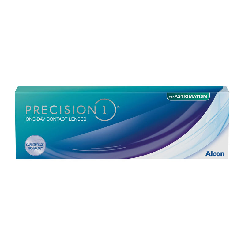 PRECISION1 Toric daily lenses soft, 30 pieces / BC 8.5 mm / DIA 14.5 mm / CYL 0.75 / AXIS 010 / -2.50 diopters, colorless - NewNest Australia