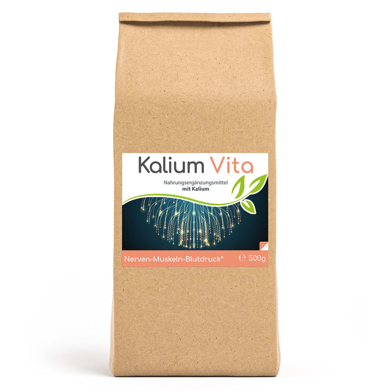 Cellavita Kalium Vita (Nerve-Muscle-Blood Pressure) Capsules & Powder | made from potassium citrate without any other additives or free-flowing aids | (500g powder) 500g (pack of 1) - NewNest Australia