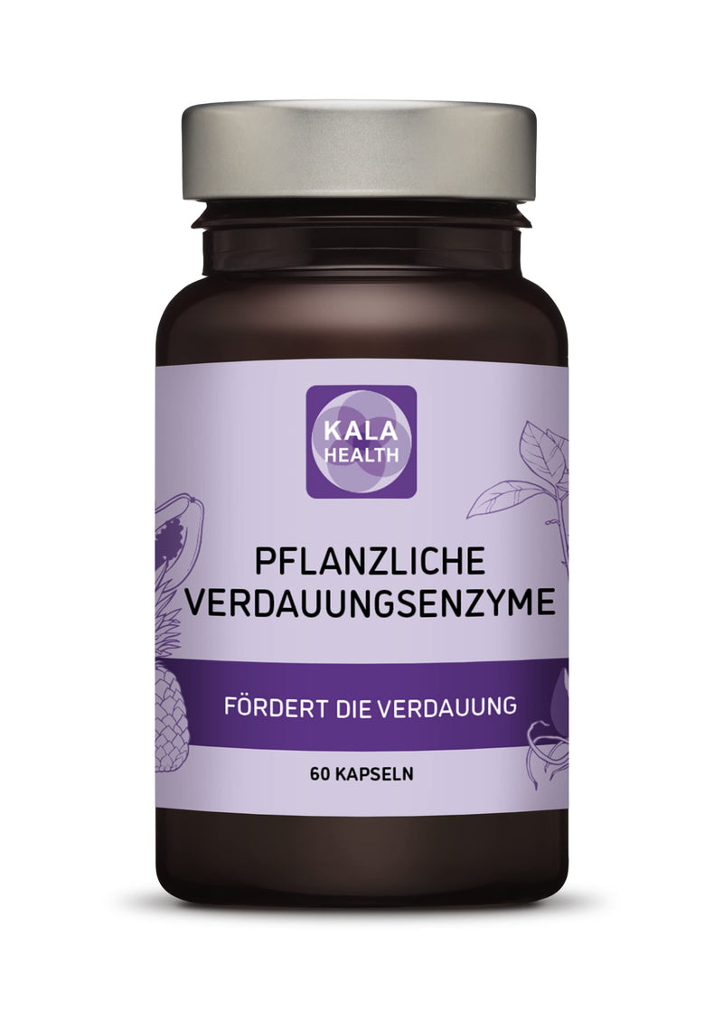 Kala Health Herbal Digestive Enzymes - Plant-Based Highly Active Enzymes From Fermentation - Stable Enzymes, Stomach Acid For Optimal Absorption - Optimal Breakdown Of Food - NewNest Australia