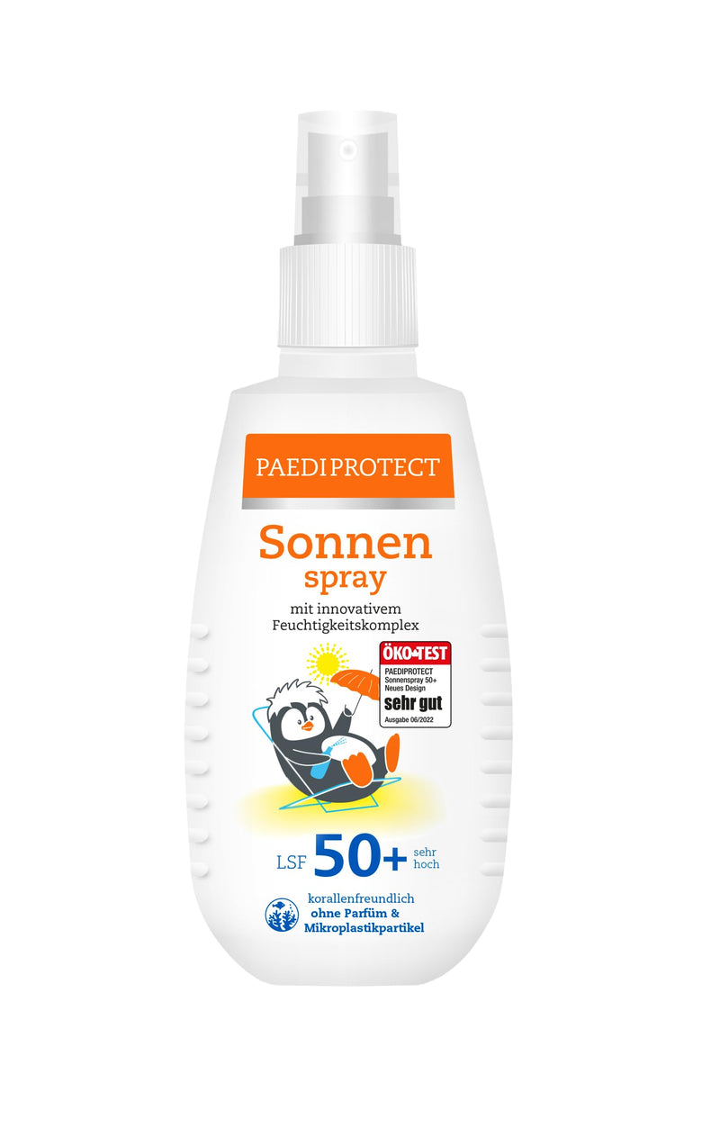 Paediprotect Sun Spray Children Baby Spf 50+ 150 Ml, Sun Cream Fragrance-Free & Waterproof Spray, Face Body, Sun Protection Spray Against Uva/Uvb Radiation, Vegan, Without Microplastics Single - NewNest Australia