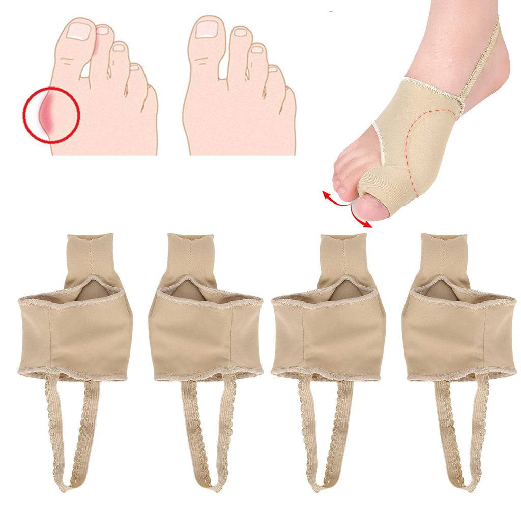 2 Pairs Hallux Valgus Corrector With Elastic Lace Band, Orthopedic Bunion Corrector Big Toe Separator Sleeves Foot Care Correction Tool Bunion Splint & Bunion Shoe Insert (S) - NewNest Australia