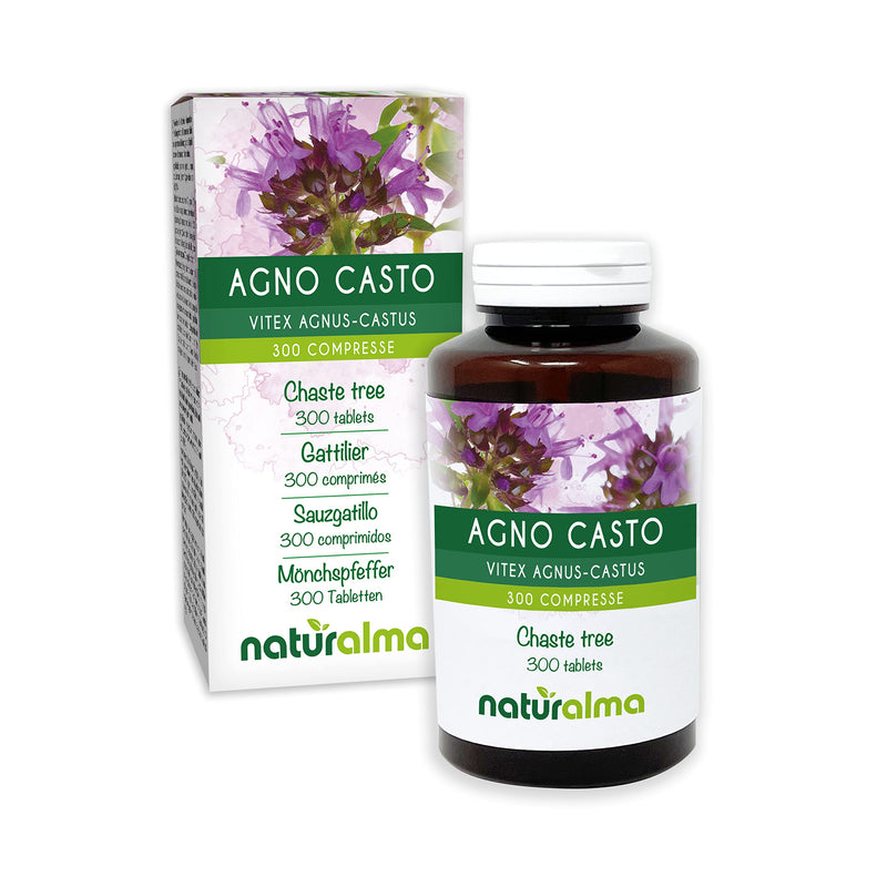 Monk's pepper (Vitex agnus-castus) fruits Naturalma | 150g | 300 tablets of 500 mg | Dietary supplements | Natural and vegan - NewNest Australia