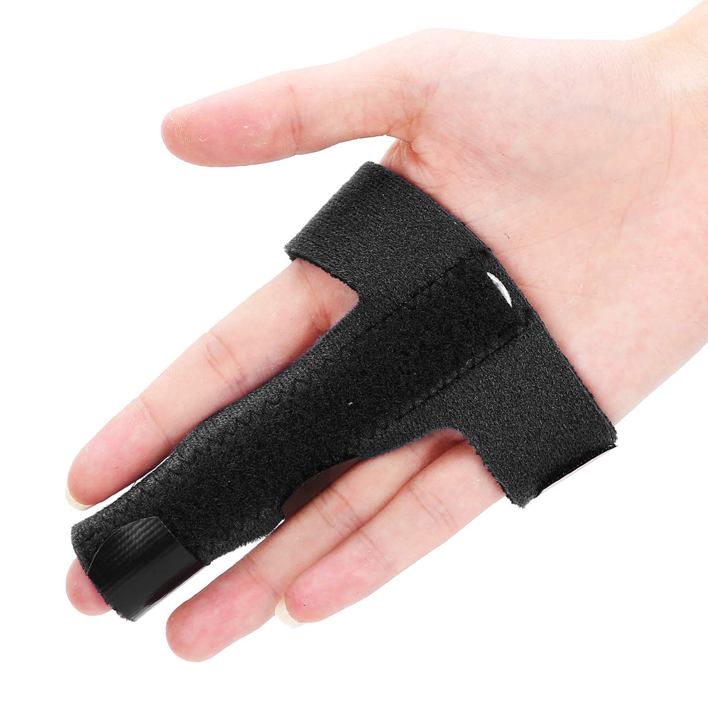 Trigger Finger Splint, Breathable Finger Joints Clamp Stabilizer Sprain Fracture Restoration Finger Fixing Splint Protection For Pain Relief, Sports Injuries, Basketball (Black) - NewNest Australia