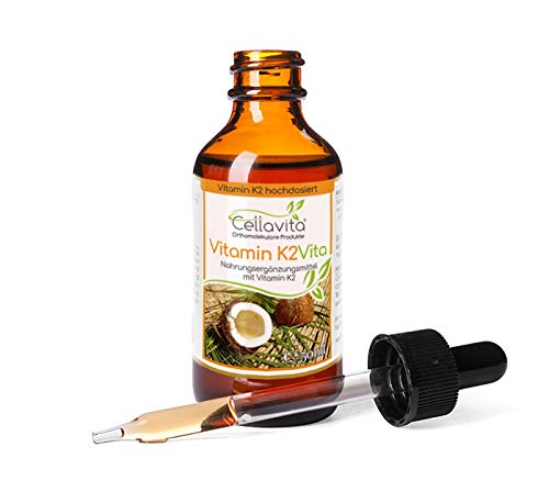 Cellavita Vitamin K2 100µg per TD MK7 all trans vegan 1750 drops | Highly dosed & tested | (50ml) 50ml - NewNest Australia
