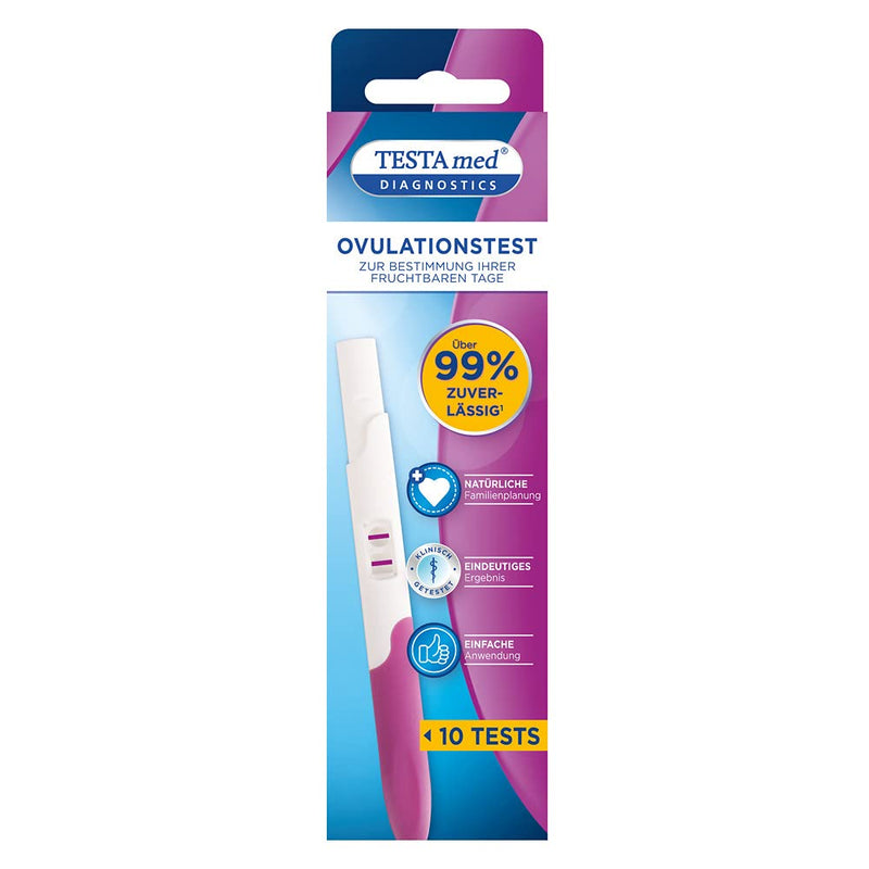 TESTA med DIAGNOSTICS Ovulation test if you want to have children, 10 pieces, shows the time of peak fertility with an overall accuracy of over 99 percent - NewNest Australia