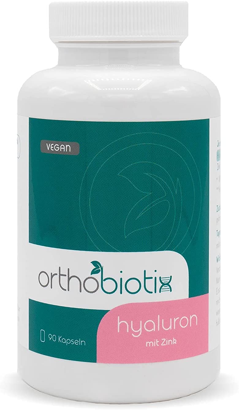 orthobiotix hyaluronic acid with zinc | 90 capsules in a 3-month supply | Highly dosed, vegan and without colorings or fillers | 1x59 gr - NewNest Australia