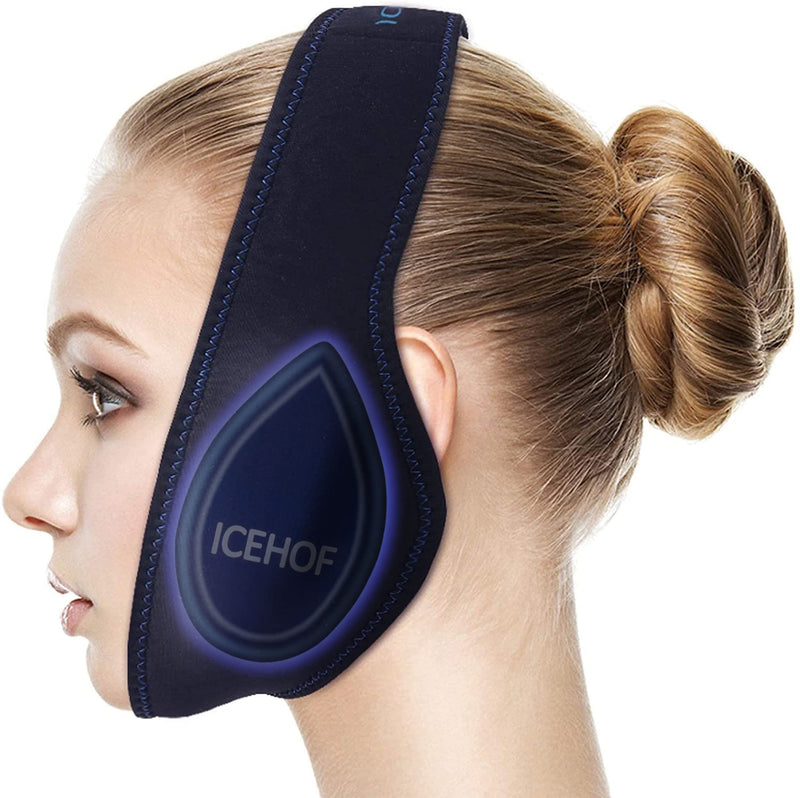 ICEHOF cooling pads wisdom teeth (4x) - With soft fabric for more cooling after dental surgery - cooling pack wisdom teeth cooling compress cooling pads face - NewNest Australia
