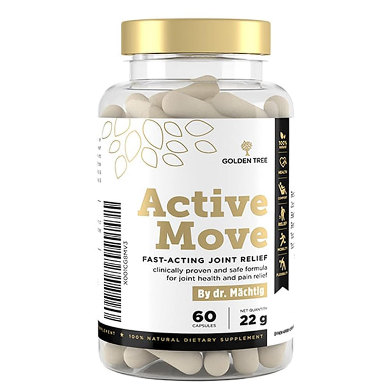 Golden Tree Active Move  Natural joint care product: Increases flexibility/mobility of the joints, relieves joint pain  Boswellia, hyaluronic acid, Belinal, vitamin C, manganese, copper, pepper - NewNest Australia