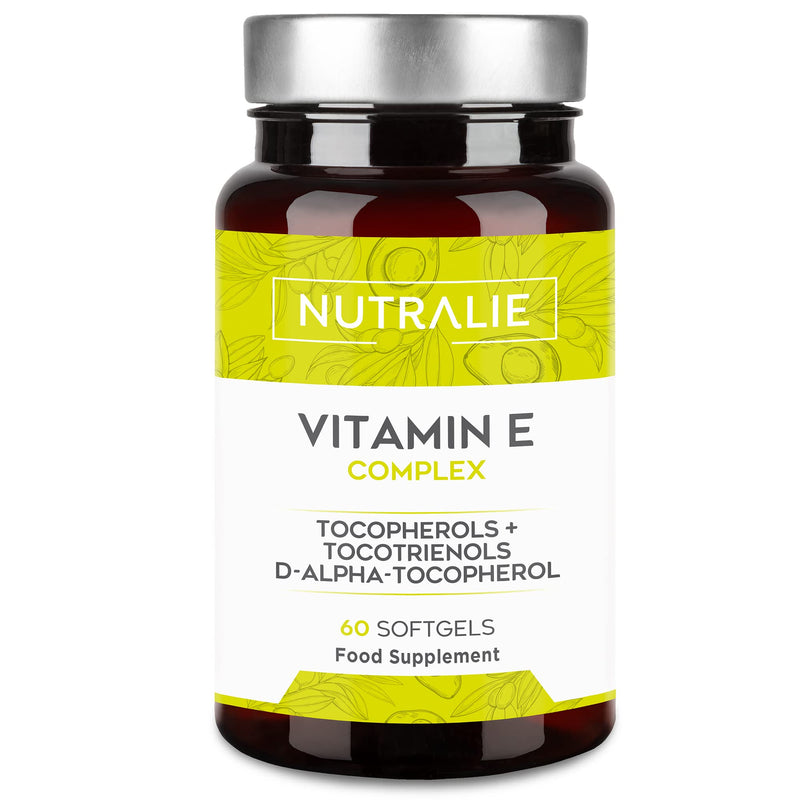 Vitamin E Maximum Natural Absorption | Antioxidant cell protection with 8 molecules of tocopherols and tocotrienols | 60 capsules of liquid Nutralie - NewNest Australia