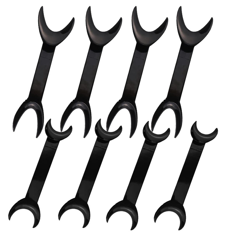 8 Pieces Black T-Shape Intraoral Cheek Lip Retractor, 4 Large Sizes + 4 Small Sizes Double Head Mouth Opener For Teeth Whitening, Dental Orthodontic Oral Care Tool - NewNest Australia