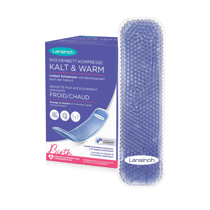 Lansinoh postpartum compress cold & warm - relieves pain and discomfort after birth - NewNest Australia