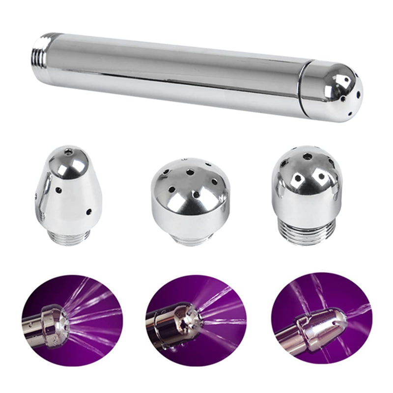 Doduos 4 Pieces Shower Enema Shower Angle Wand Enema Shower Vaginal Shower - Aluminum Alloy Enema Shower With 3 Shower Heads For Women Men Enema Water Shower - NewNest Australia