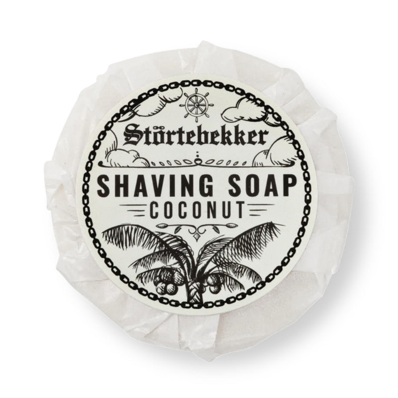 Störtebekker® Premium Shaving Soap Coconut 70g - Handmade soap for rich shaving foam - Perfect for shaving with a safety razor and razor - Vegan shaving soap for women and men 70 g (pack of 1) - NewNest Australia