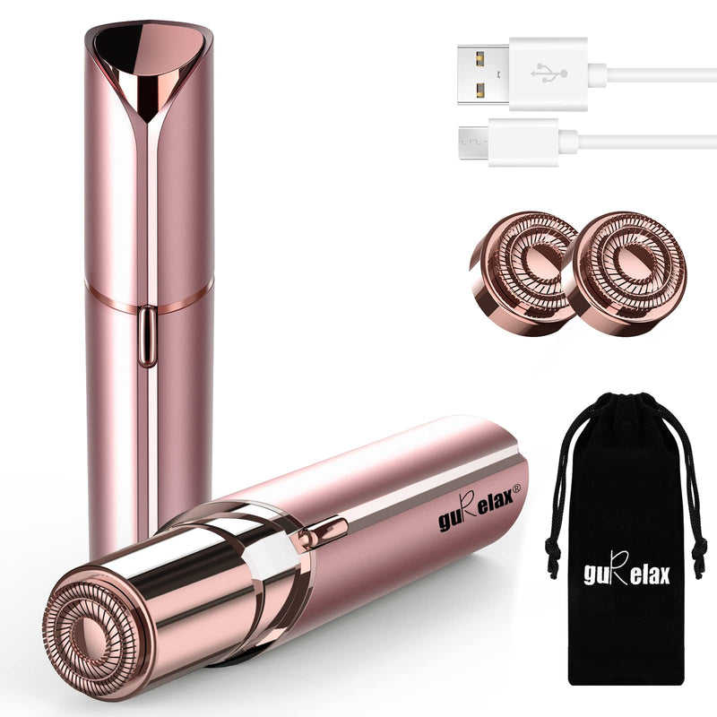 The Flawless Facial Epilator Women's Rechargeable, 2 x Replacement Heads Included, Facial Hair Remover for Women Painless, Facial Hair Remover, for Cheeks, Chin, Arms Pink (2 x Replacement Heads Included) - NewNest Australia