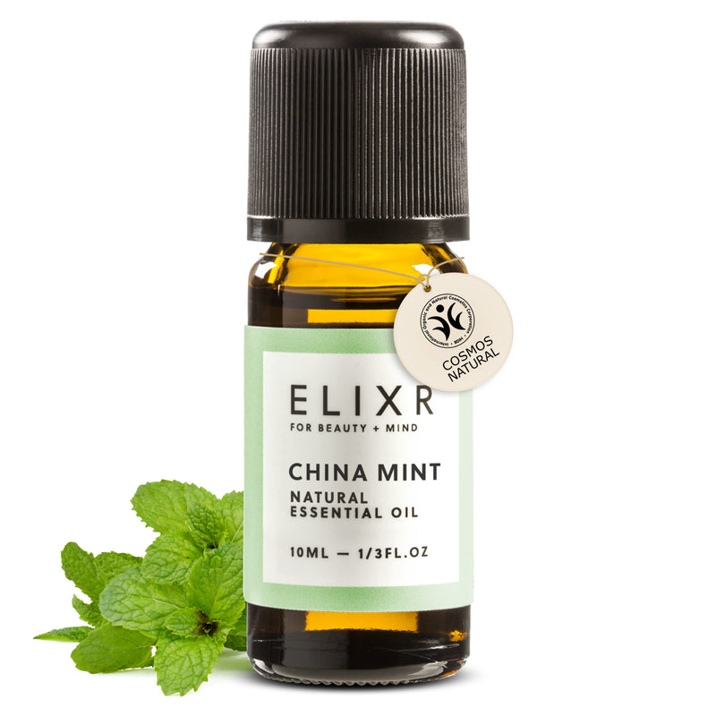 Elixr Chinese Mint Oil For Room Fragrance, Aromatherapy & Massage Oil - 100% Mint Leaf Essential Oil With Intense Fragrance - Certified Natural Cosmetics From Germany (10Ml) - NewNest Australia