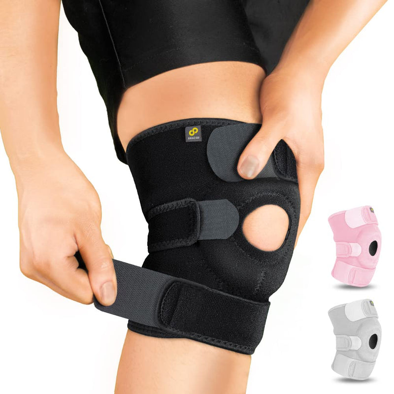 Bracoo Ks10 Knee Support For Men And Women Knee Support With Patella Opening - Neoprene Knee Support Ideal For Volleyball, Basketball, Fitness, Sports And Everyday Use (Black) - NewNest Australia