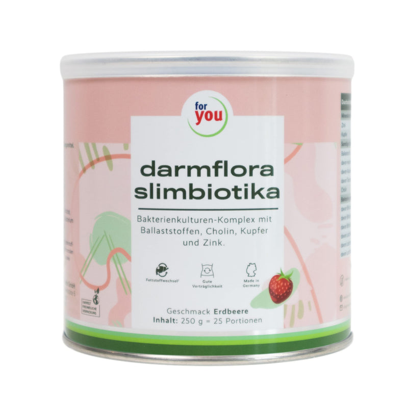 Intestinal Flora Slimbiotika 250G | Bacterial Culture Complex With Lactobacilli And Bifidobacteria, Fiber, Choline, Copper And Zinc. With Stevia. | With The Figure-Friendly 3-6-9-12 Formula - NewNest Australia