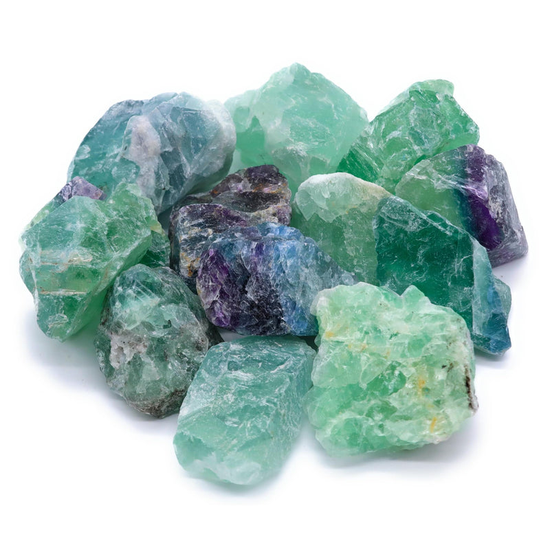LAVISA Premium Healing Stones Gemstone Set | Gemstones crystals as decoration or for water treatment | 100% natural stones mineral stones | Basic mixture of gemstone water (green fluorite) green fluorite - NewNest Australia