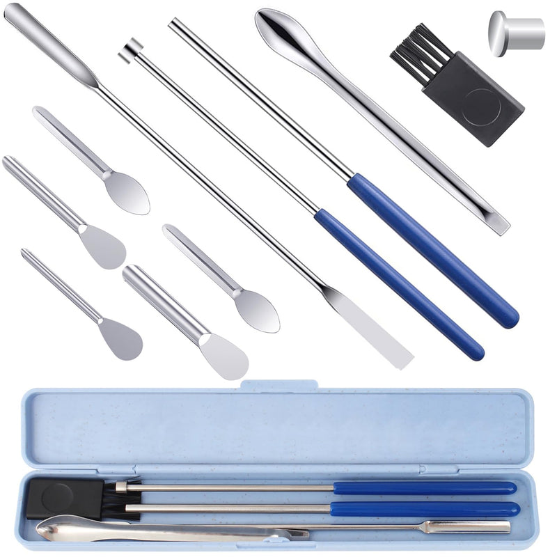Capsule Filling Machine Kit For Pill Filler - Micro Spoon Spatula Tool For Gel Capsules Quick Filling Tray With Herbal Powder Tamper Tools Sizes #00 00 0 1 2 - NewNest Australia