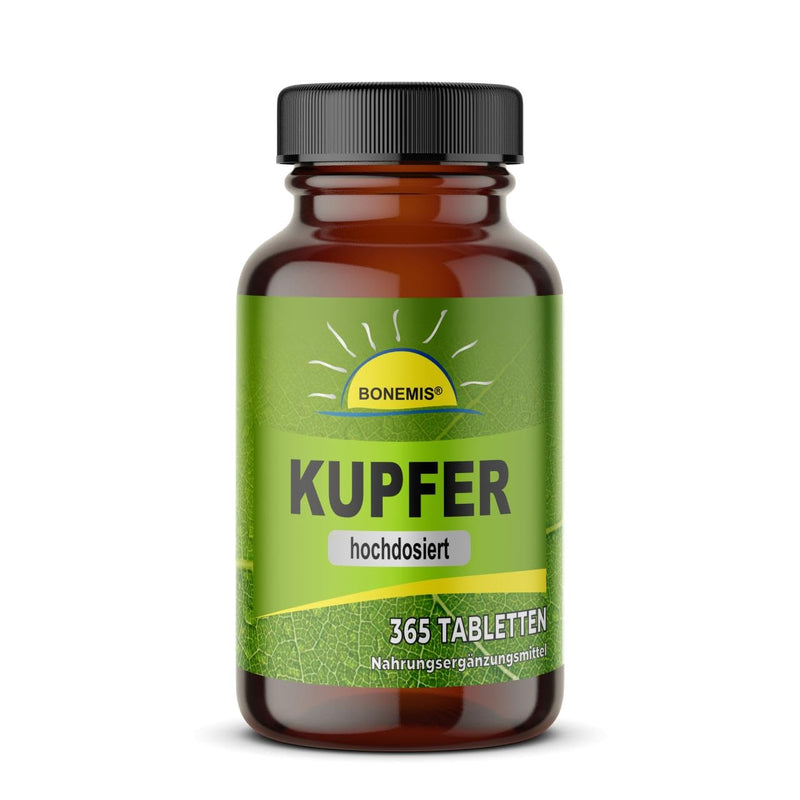Copper (copper gluconate), high dosage, 365 vegan tablets, without unwanted additives, Bonemis® - NewNest Australia