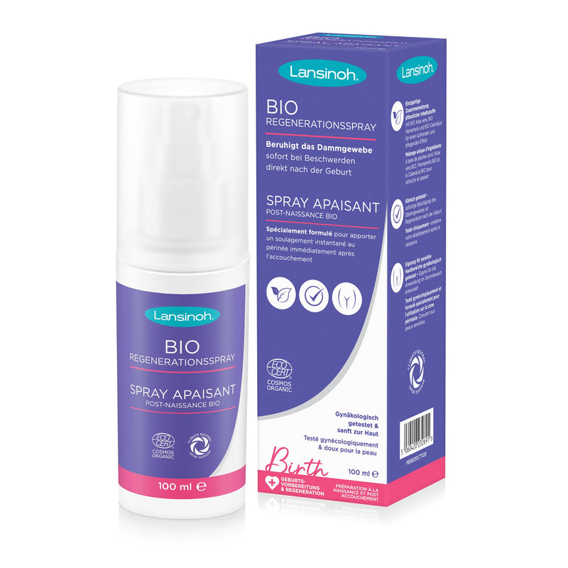 Lansinoh BIO regeneration spray soothes the sensitive perineal area in the postpartum period - cooling & nourishing, 100 ml, 68230, 100 ml (pack of 1) - NewNest Australia