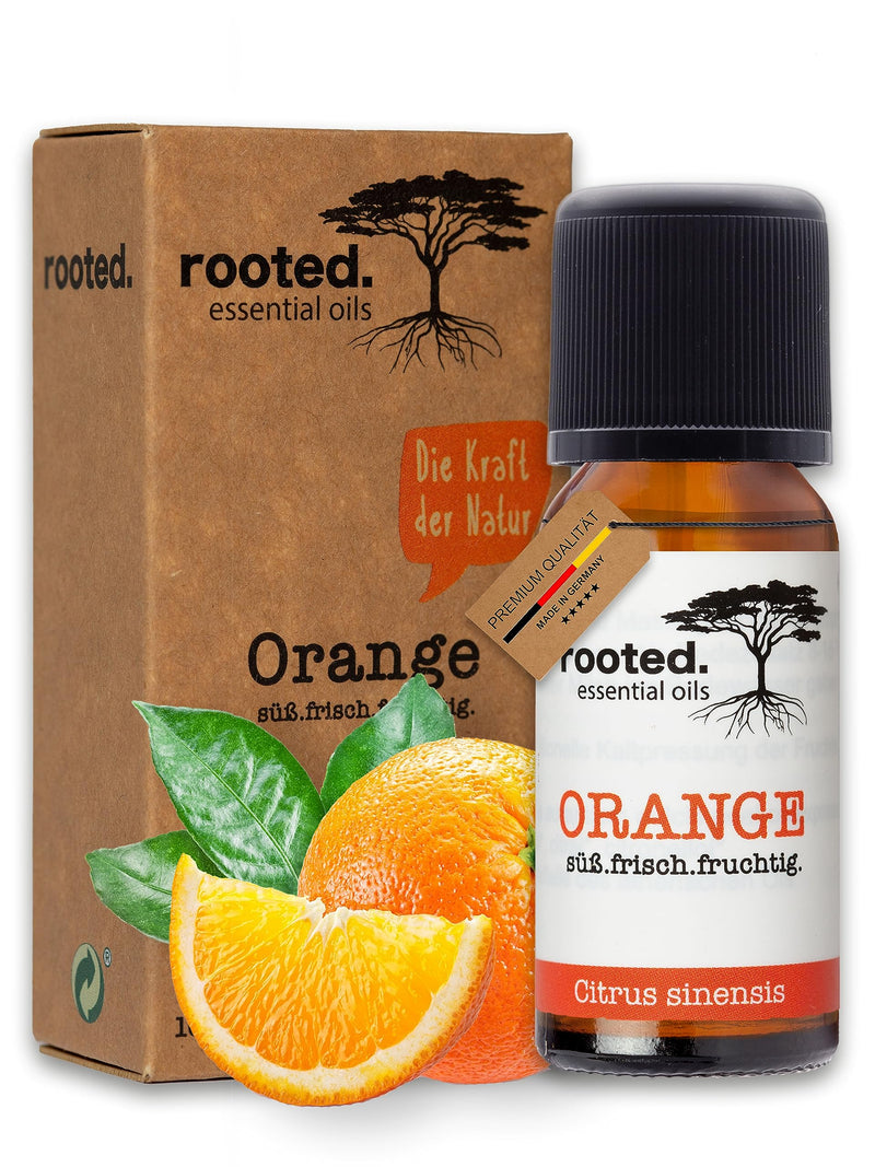 Rooted. | The Original | 10Ml Organic Orange Oil | Certified Natural Cosmetics | Orange (Citrus Sinensis) | 100% Pure Natural Orange Essential Oil For Natural Cosmetics, Aromatherapy, Scented Candles And Soaps - NewNest Australia