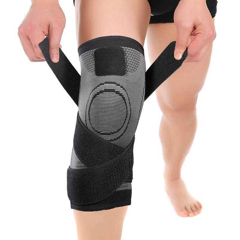 Nucamper Knee Brace For Arthritis Pain Adjustable Compression Sleeve For Men Women Pain Relief Knee Support For Injury Recovery Meniscus Tear Running Sports Training - NewNest Australia