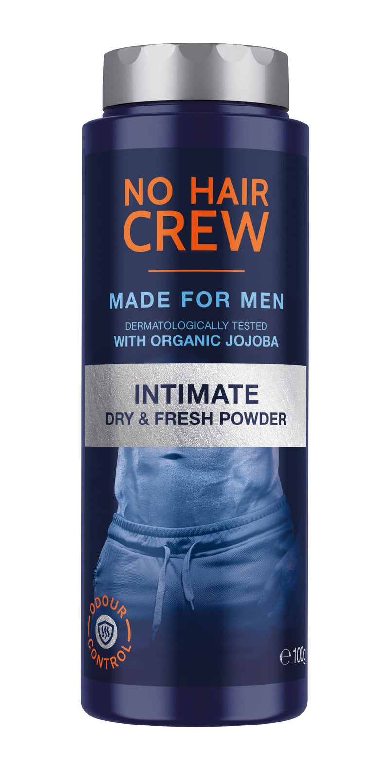 NO HAIR CREW Dry & Fresh intimate powder - premium talc-free body powder for the intimate area - for a dry, fresh skin feeling, for men, 100 g. powder - NewNest Australia