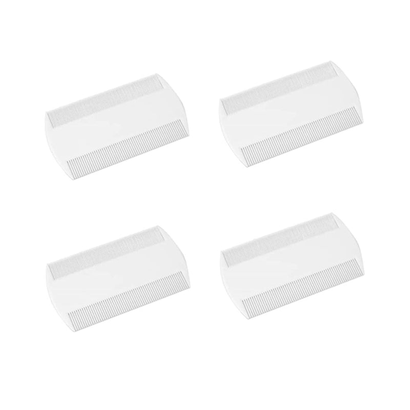 Zhjuju Lice Combs, Pack Of 4 Durable Double-Sided Nit Combs For Head Lice, Durable Double Sided Nit Combs Lice Fine Tooth Head Lice Comb For Children Adults Pets - NewNest Australia