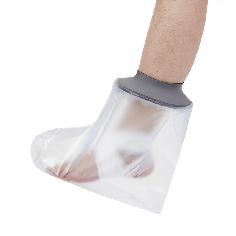 EVERCRYO Adult Waterproof Foot Cast Cover for Shower Bath - Reusable Cast and Bandage Protector - Waterproof Protection for Broken Foot, Ankle (Gray) Adult Ankle - NewNest Australia