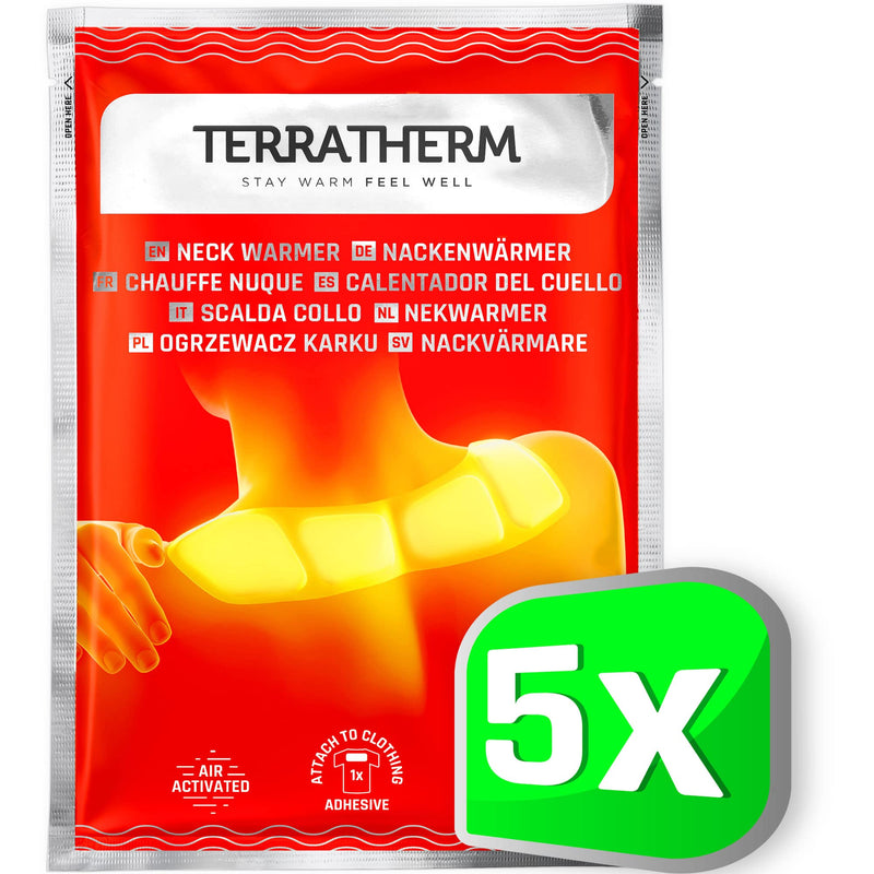 Heat patches for the neck, shoulders and neck - 8 hours of soothing deep heat, neck warmer, shoulder warmer - air-activated - 5 pieces - NewNest Australia
