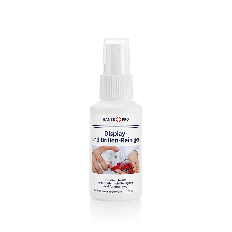 HANSE PRO glasses cleaner, 1 x 50 ml I glasses care I cleaning spray I quick and streak-free cleaning of glasses and display surfaces I ideal for on the go 50.00 ml (pack of 1) - NewNest Australia