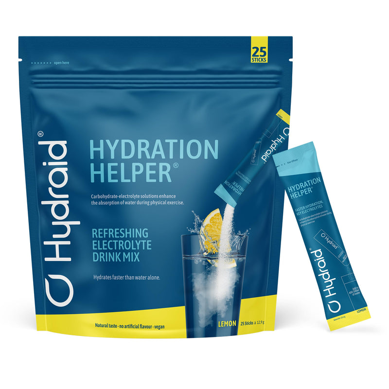 Hydraid Hydration Helper I Carbohydrate Electrolyte Powder I Improved Water Absorption I Pack of 25 I Drink Powder I Low Calorie I Sport I Lemon 25 Servings (Pack of 1) - NewNest Australia