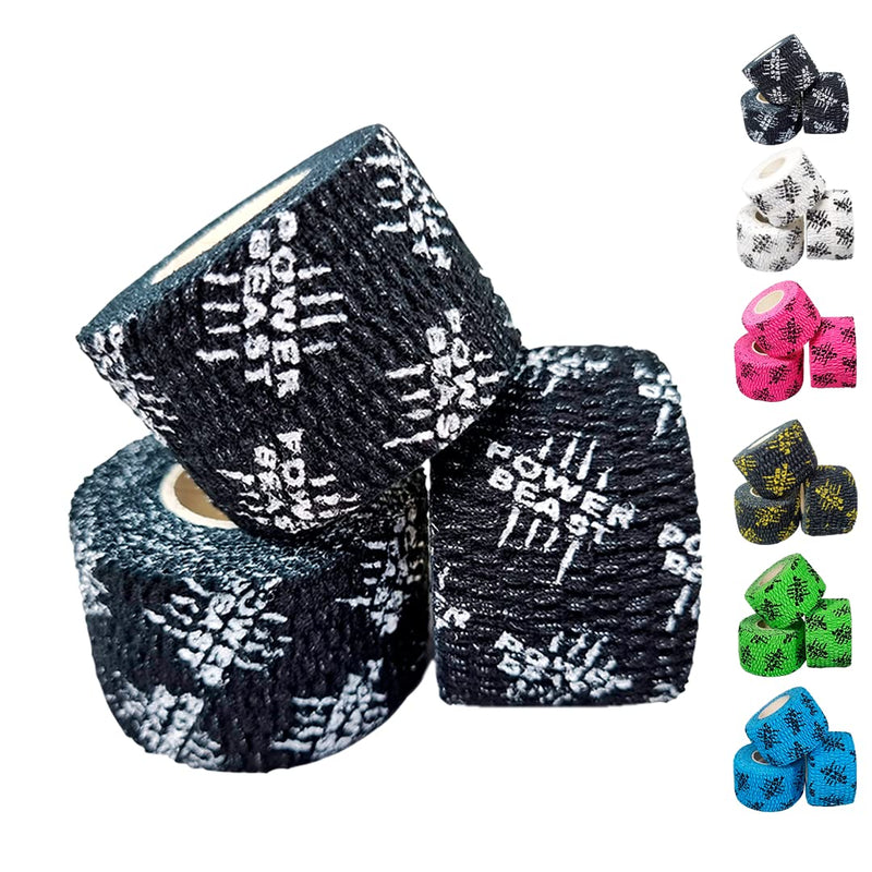 Power Beast 3 X Crossfit Tape, 3 Rolls Of Hook Grip Tape, Sports Tape, Protection For Thumb And Fingers, Elastic Cotton, Sweat-Proof And Breathable, For Weightlifting, Cross-Fit, Weightlifting. - NewNest Australia