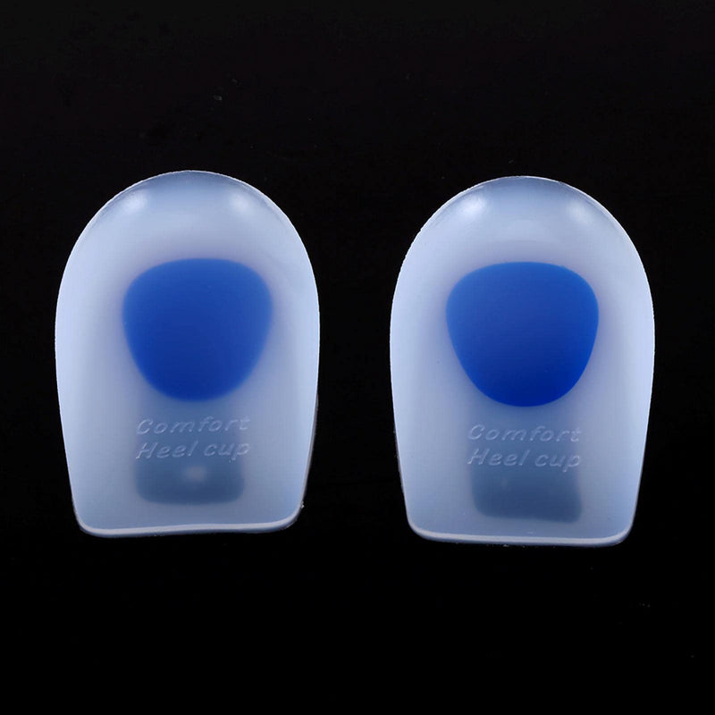 Heel Pads, 1 Pair Silicone Gel Heel Cup Cushion Plantillas Fascitis Plantar Pain Relief Insole Pad 2 Sizes With Soft Silicone Material For Women Men At Home (L 39-46) - NewNest Australia