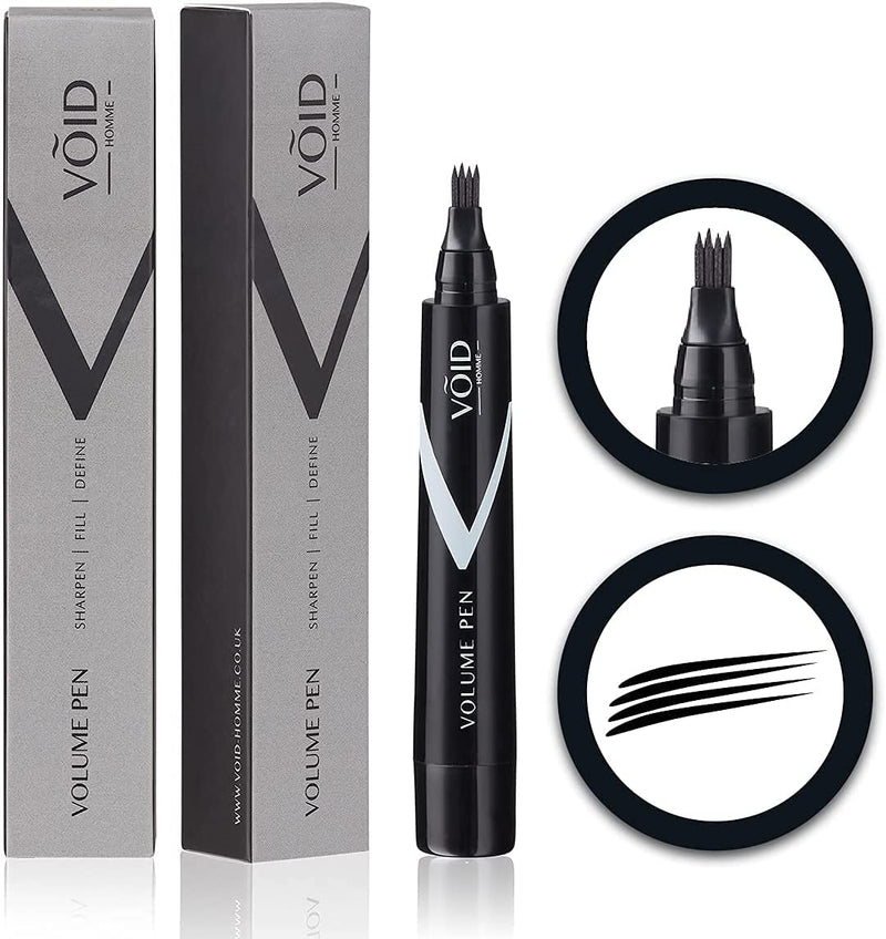 VOID Homme Beard Pen (Black) Men's Beard Filler and Beard Pen, Beard Color Black and Beard Filler for Filling, Beard Filler Pen and Beard Dye Black, Waterproof Beard Pen | Men's Beard Pen - NewNest Australia