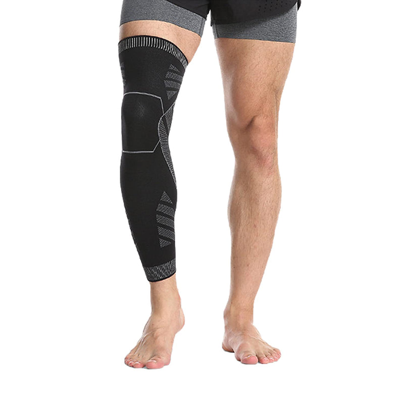 Solo Actfit Sports Compression Sleeves Long Knee Pads Compression Non-Slip Knee Brace Knee Protection Leg Warmers Knee Sleeves For Running, Basketball, Cycling - NewNest Australia