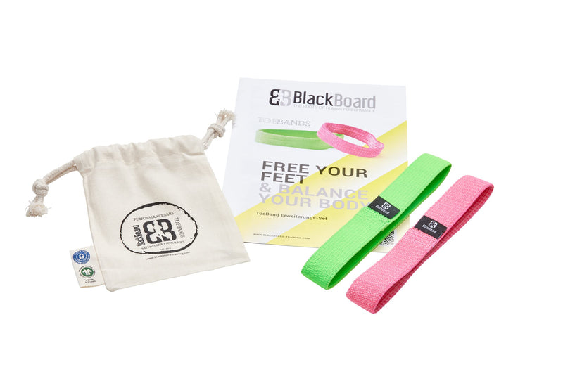 Blackboard Toebands Resistance Bands Especially For The Foot And Toes, Effective Foot Strengthening And Foot Mobilization, Physiotherapy, Resistance Bands In Various Strengths [Set Of 2] - NewNest Australia