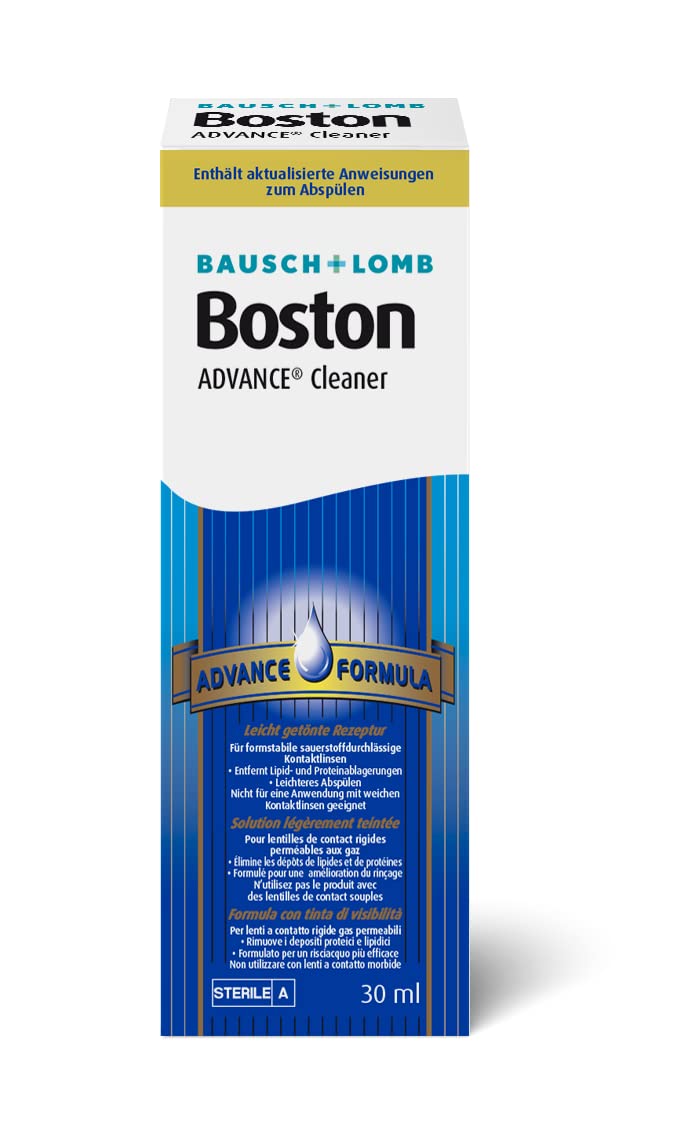 Bausch + Lomb Boston Advance Contact Lens Cleaner, Hard Contact Lenses 1 x 30ml Single Bottle, (1 x 30ml) New product formulation - NewNest Australia