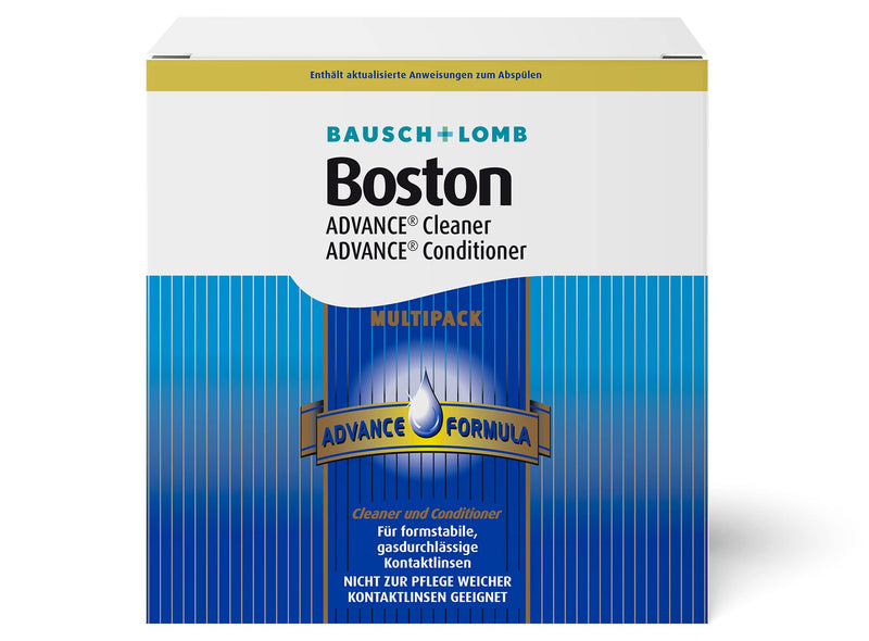 Bausch + Lomb Boston Advance Hard Lens Multipack: 3 x 30ml Contact Lens Cleaner, 3 x 120ml Storage Fluid Single - NewNest Australia