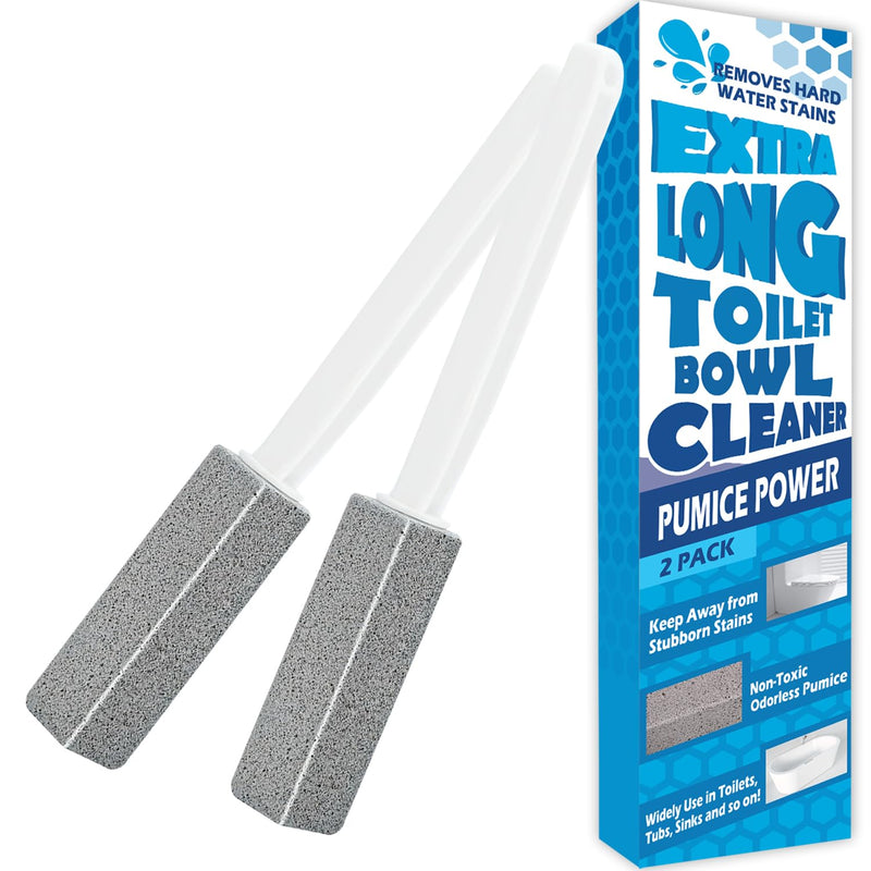 2 Pack Pumice Stone Cleaning Stone with Handle Pumice Stone Toilet Cleaner - NewNest Australia