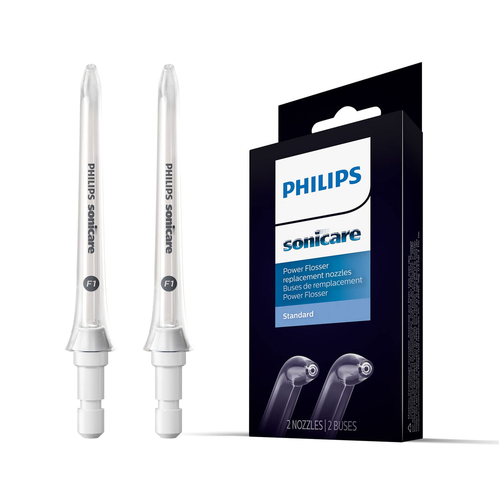 Philips Sonicare standard nozzle F1 for oral irrigators HX3042/00, double pack; Mouthwash Flosser for use with the wireless Philips Sonicare Power Flosser F1 Standard nozzle - NewNest Australia