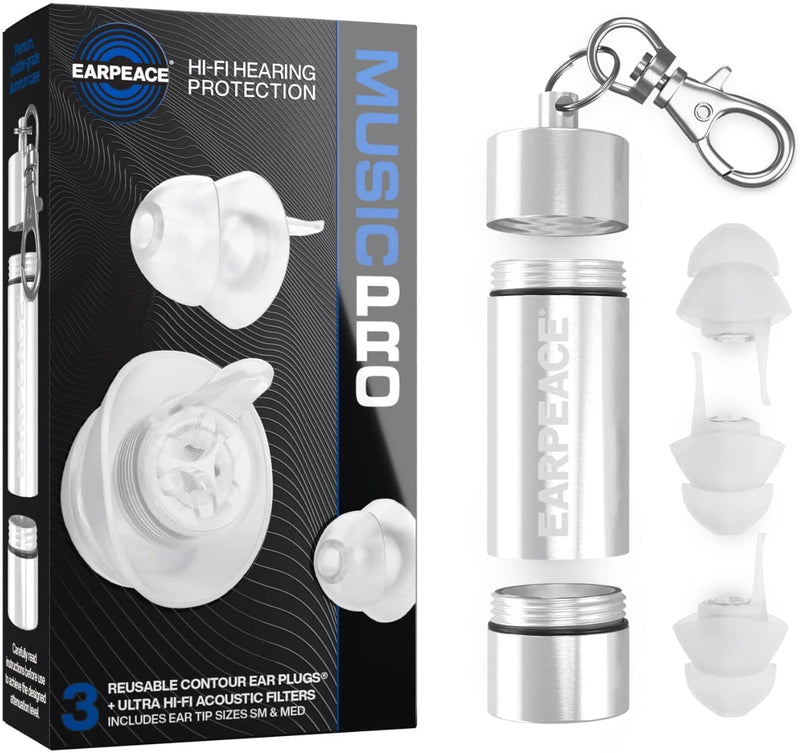 Earpeace Pro Music Earplugs - High Fidelity Earplugs For Concerts, Motorcycles, Airplanes And Safety - Next Generation Noise Reduction For Artists, Drivers And Entertainment Professionals, Red - NewNest Australia