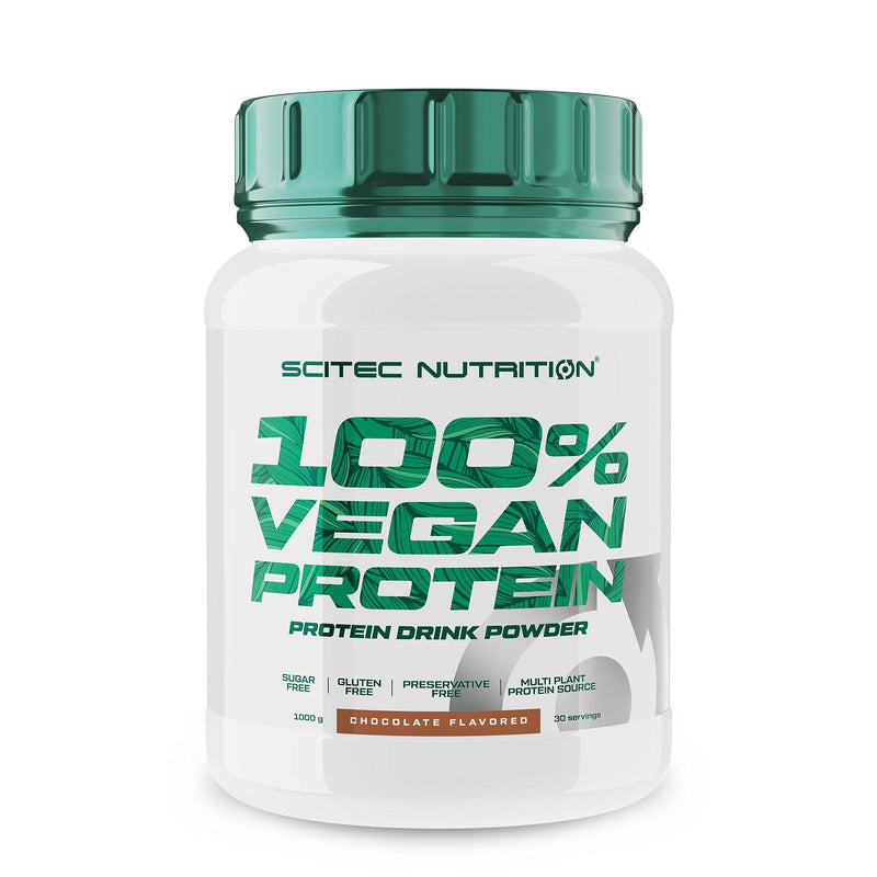 Scitec Nutrition 100% Vegan Protein, Flavored Drink Powder With Vegetable Proteins, With Vitamin B12 And Sweeteners, Sugar-Free, Gluten Free, 1 Kg, Chocolate - NewNest Australia