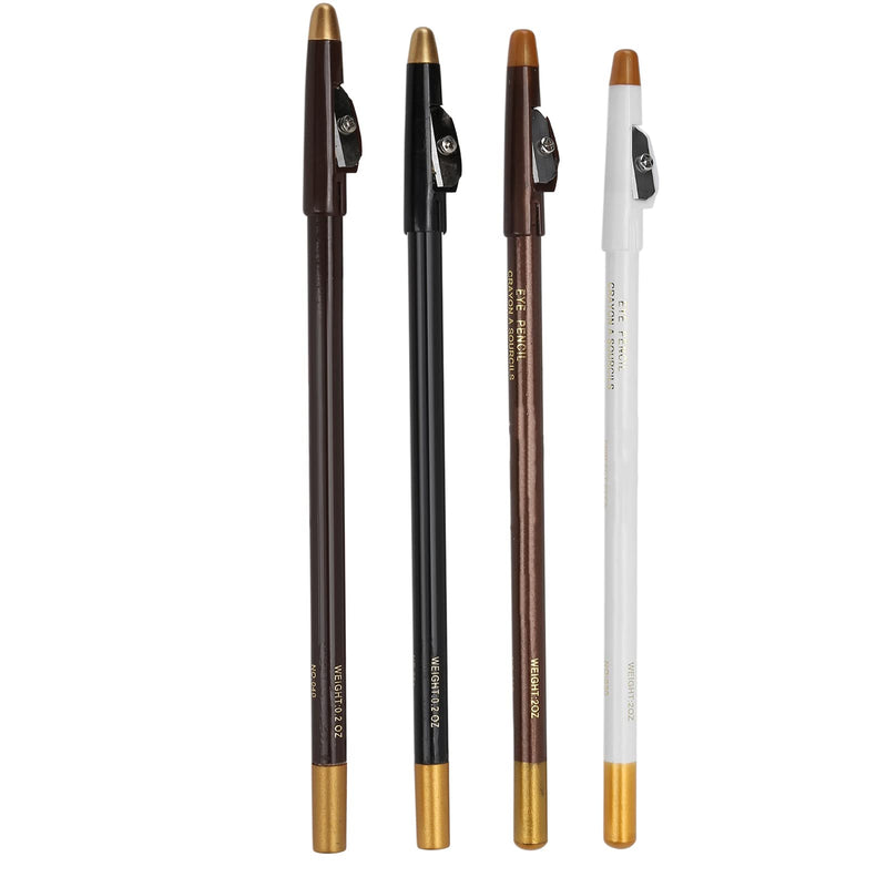 Set of 4 barber pencils (black and white and dark brown and light brown), contour pencils for beard and hair with sharpener for the formatting tools - NewNest Australia