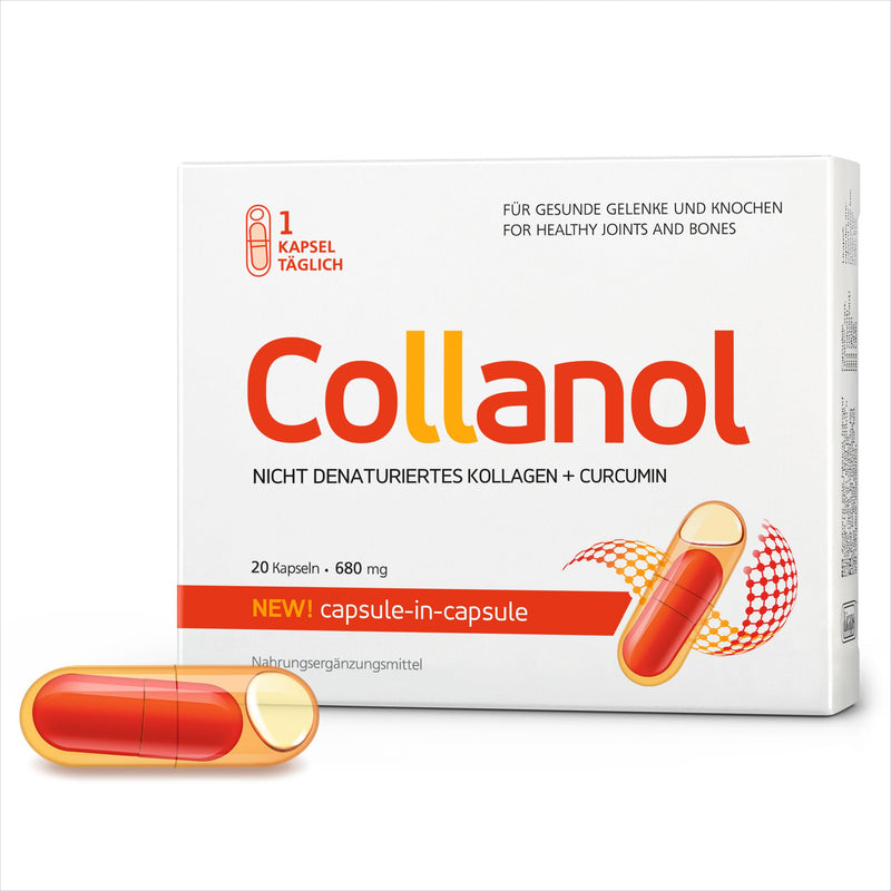 Collanol ‚ Innovation In The Care Of Healthy Joints. Liquid Formula In A Double Capsule 3D Collagen + Micellar Extract Of Curcuma Roots. 1 Capsule/Day. Laboratory Tested (1 Pack) 1 Pack - NewNest Australia