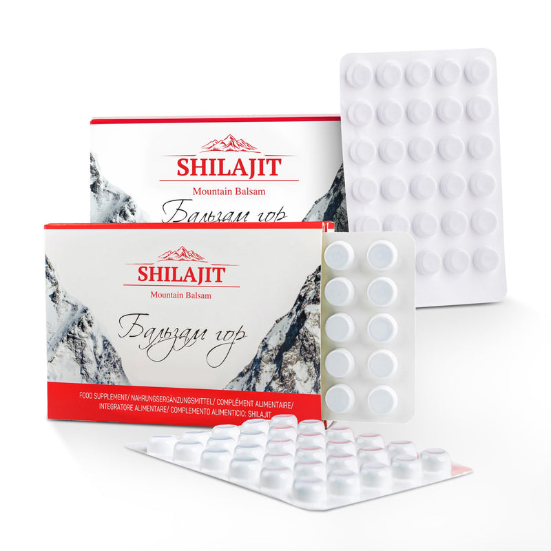 Altai Shilajit 120 pieces "Mountain Balm" (200mg) - Original Altai-Siberian 100% pure fulvic acid - NewNest Australia