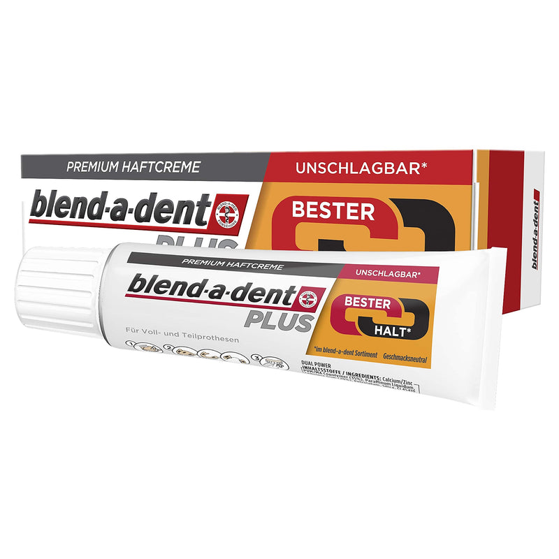 Blend-a-dent Plus Best Hold Premium Adhesive Cream 4 x 40g - NewNest Australia