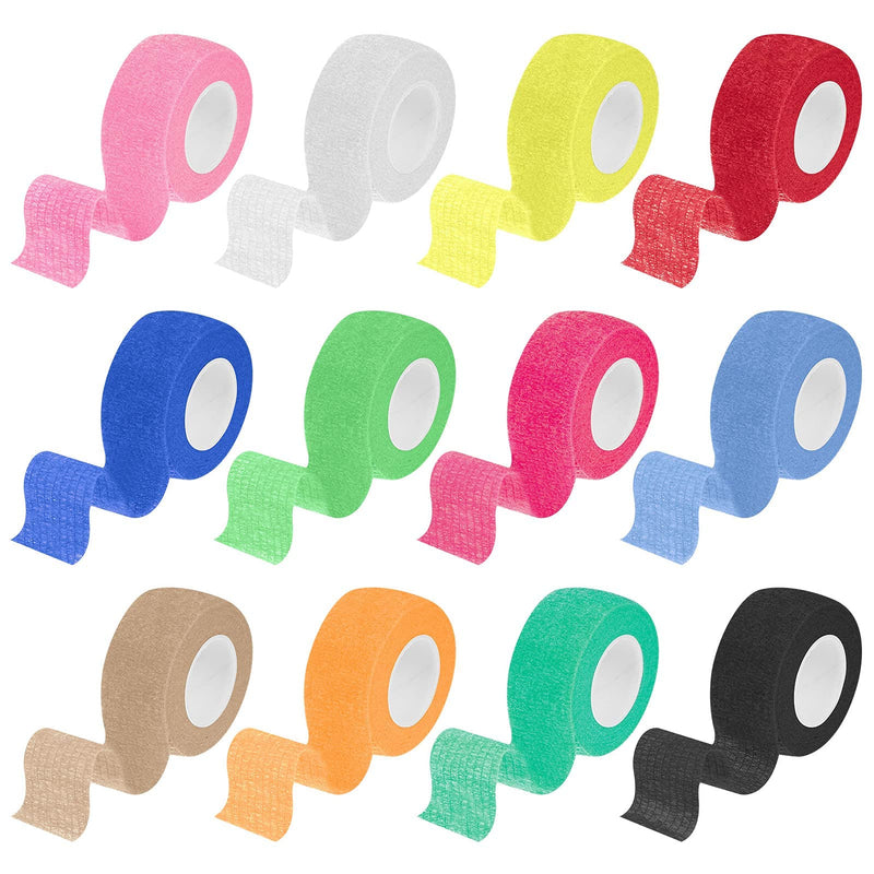Tonyg-P Self-Adhesive Bandage Elastic Cohesive Bandage Animal Bandage Self-Adhesive Bandage For Stretch Athletes Sports Wrist Ankle (2.5 Cm X 4.5 M) 12 Rolls - NewNest Australia
